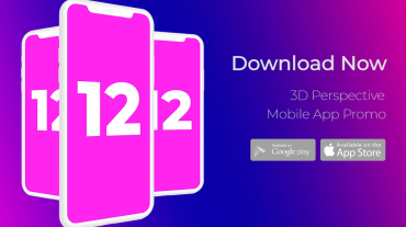 Free 3d App Promo Template Adobe Premiere by snail motion
