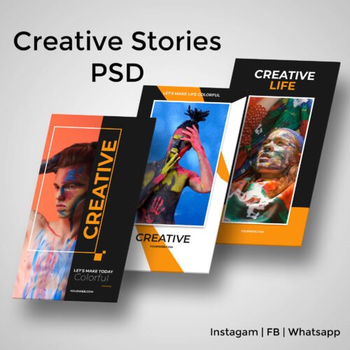 Free Creative Instagram Stories Psd Snail motion