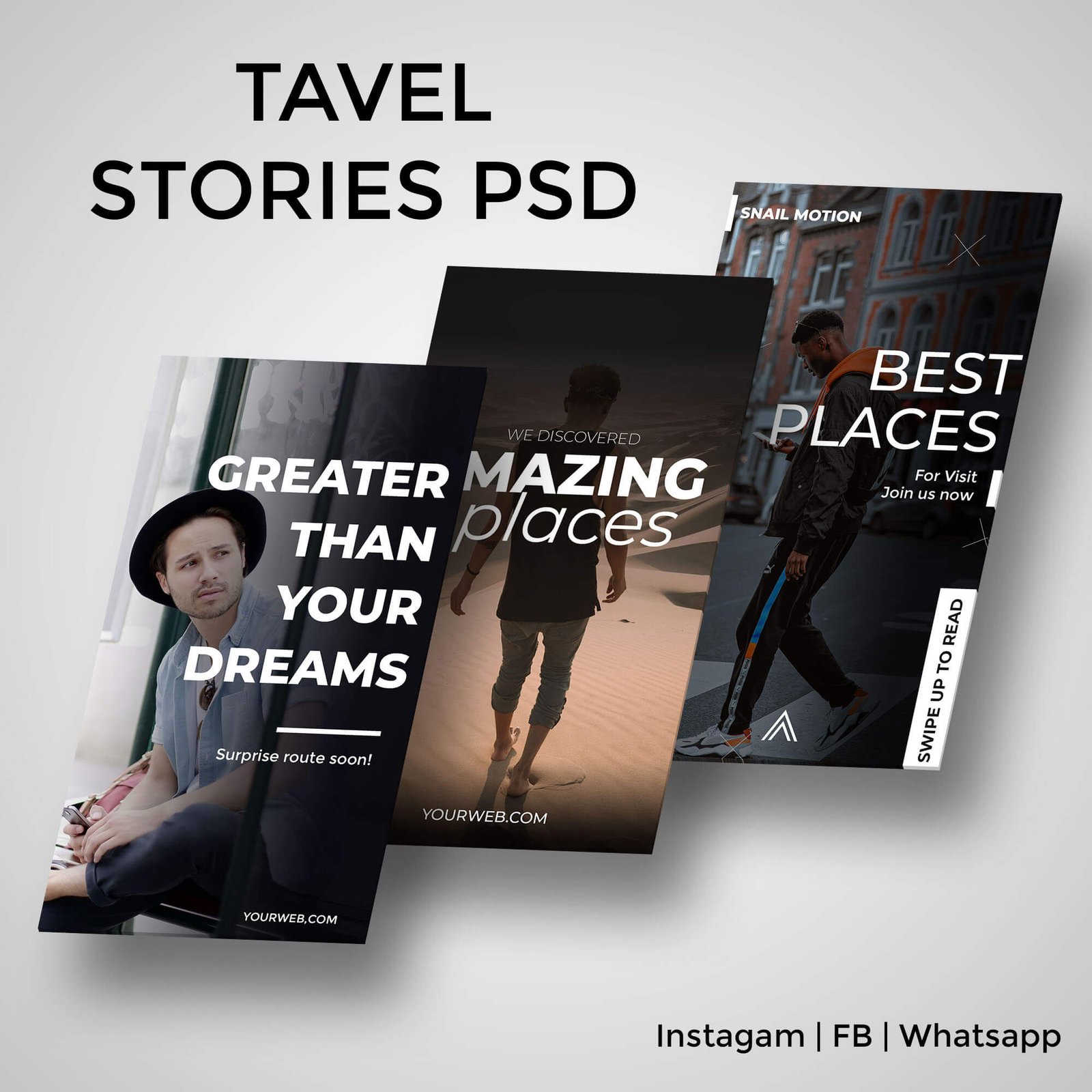 Free Travel Instagram Stories Psd By SNAIL MOTION