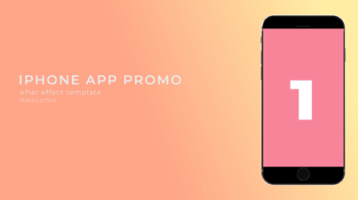 Free iPhone app promo video template after effects By Snail Motion