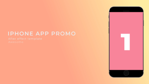 Free iPhone app promo video template after effects By Snail Motion