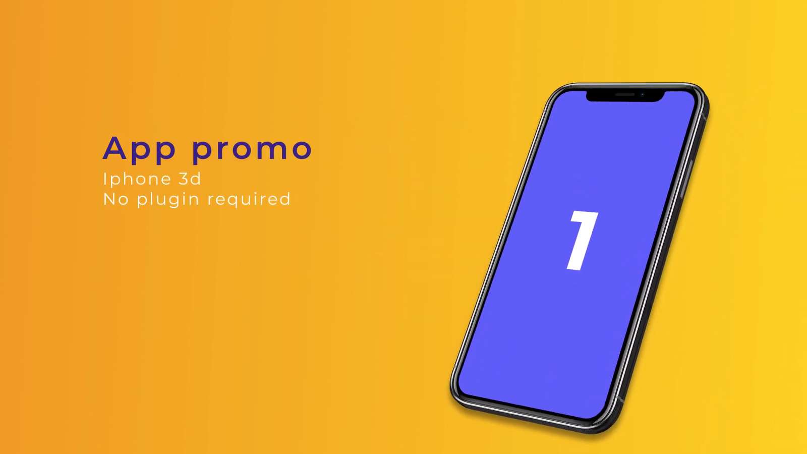 Free 3d iPhone 12 pro App promo After Effect by snail motion