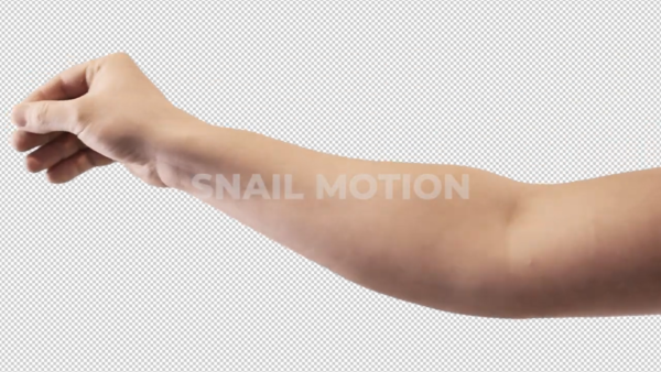 Free hand gesture Pull to Right by snail motion