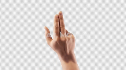 Free hand gesture Push 2 Finger by snail motion