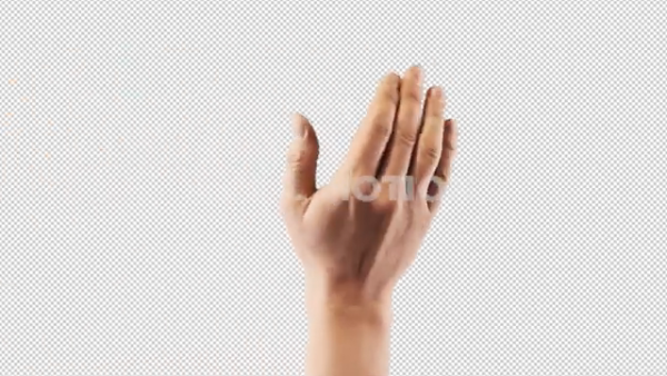 Free hand gesture Slide to Left Palm by snail motion