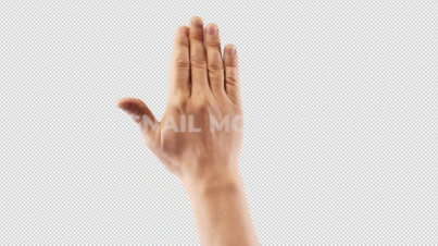 Free hand gesture Slide to Down Palm by snail motion
