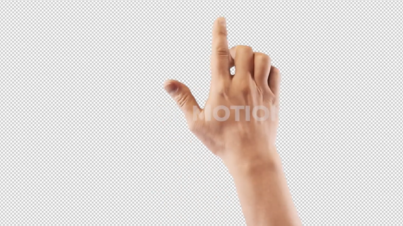Free hand gesture Slide to Right 1 Finger