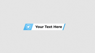 Free Animated Twitter Button for After Effects By snail motion