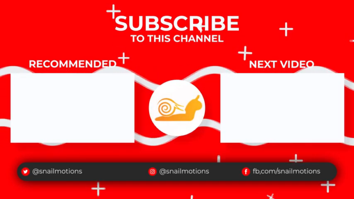 Free YouTube End screen Template After Effects by snail motion