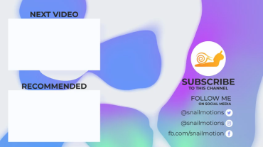 Free YouTube End screen Template After Effects free by snail motion