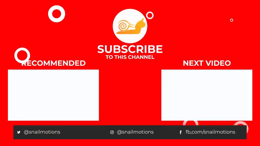 Free YouTube End screen Template After Effects by snail motion