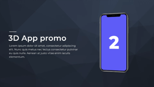 Free 3d free iPhone app promo video template for After Effect by snail motion