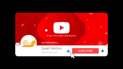 Free Youtube Subscribe Button Animated after effects