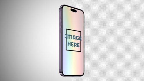 Free Apple iPhone Mockup 14 Pro Max Deep Purple by snail motion