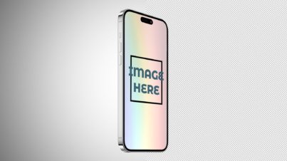 Free Apple iPhone Mockup 14 Pro Max Silver by snail motion
