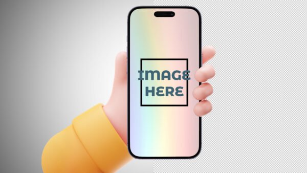 Free Apple iPhone Mockup 14 Pro Max With 3d Hand by snail motion