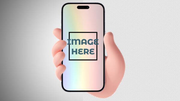 Free Apple iPhone Mockup 14 Pro Max With 3d Hand by snail motion