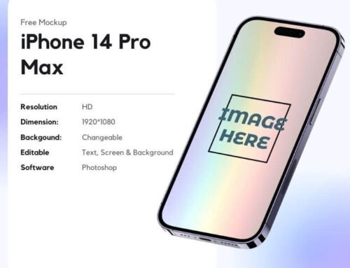 Free iPhone 14 Mockup PSD