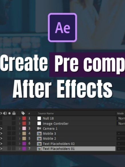 How to make Precomp in After Effects by snail motion