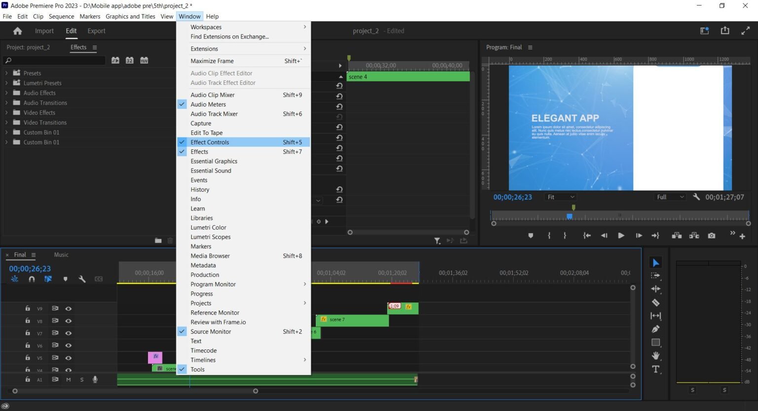 how to add light effect in premiere pro