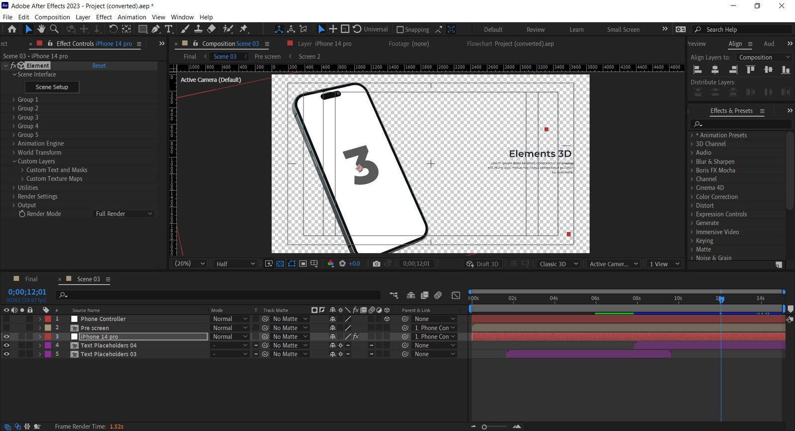 How to edit 3d element app promo by snail motion
