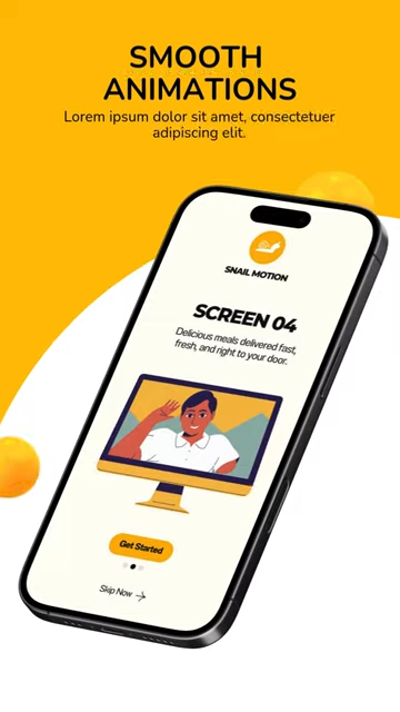 Vertical App Promo Video Template Canva - SNAIL MOTION